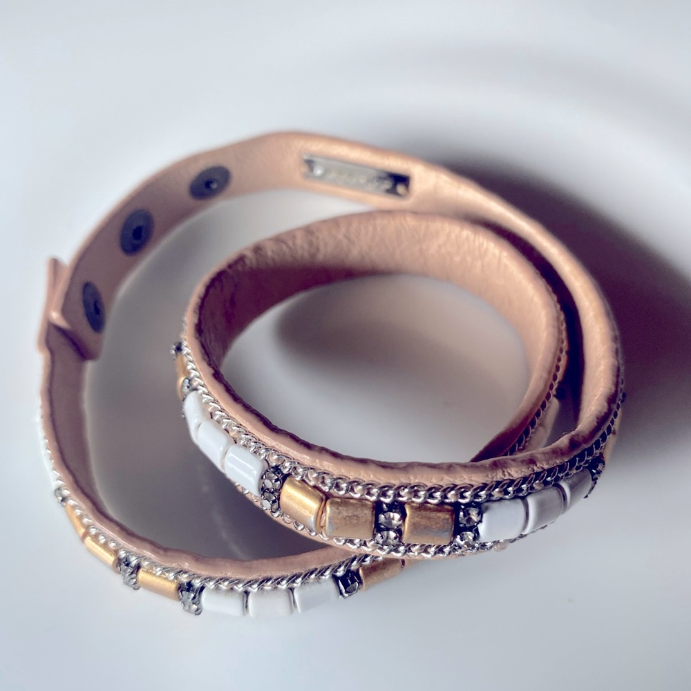 Stella & Dot leather bracelet